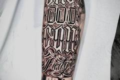 Lettering Tattoo by Joe