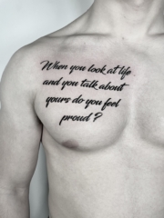 Chest Lettering