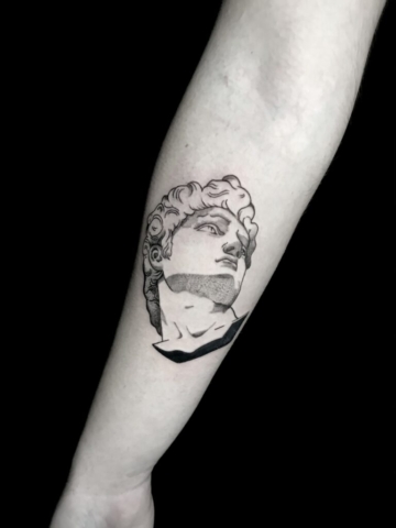 Tatuaggio David di Michelangelo