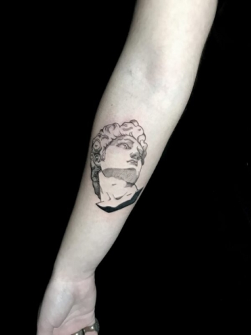 Tatuaggio David di Michelangelo