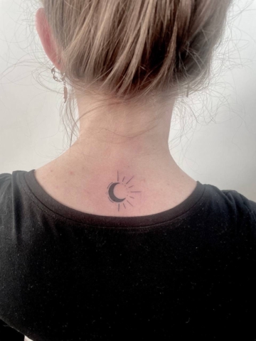 tatuaggio Mininal Luna