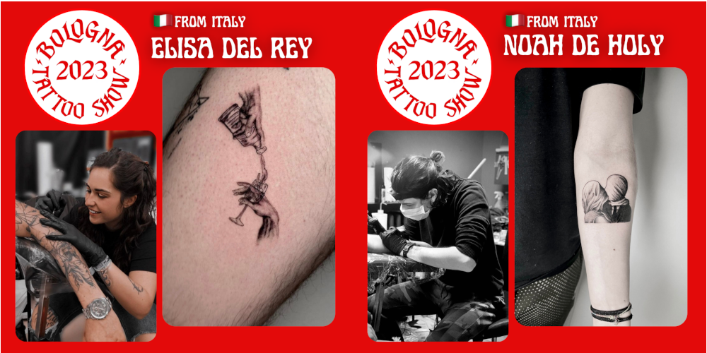 Elisa del Rey e Noah alla tattoo convention di Bologna